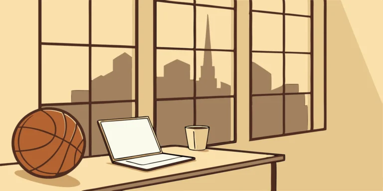 Athlete's desk with tax planning tools. Budget-friendly financial planning for pro athletes.