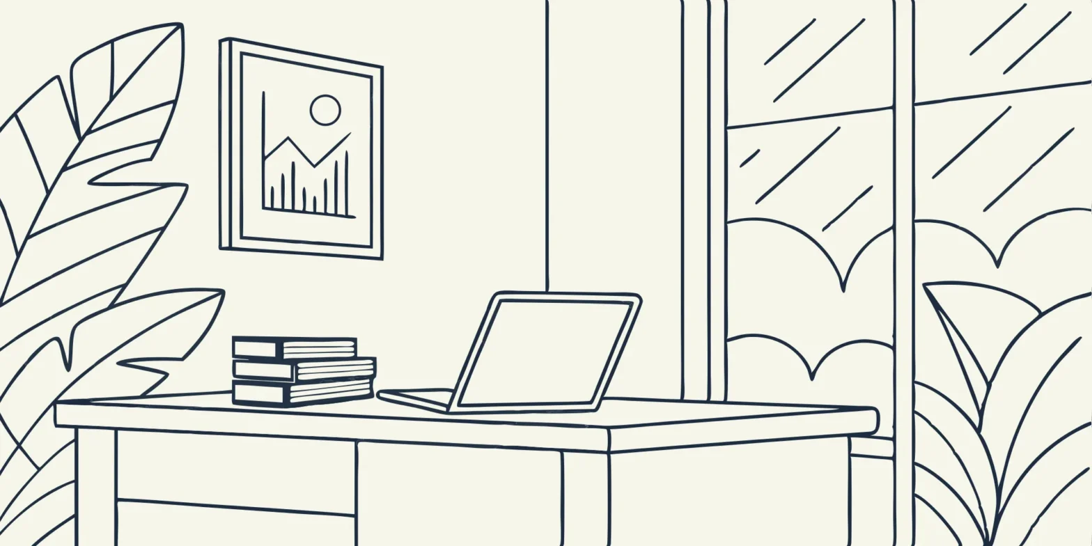 Chiropractor's desk with accounting tools for business and tax management.