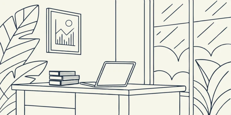 Chiropractor's desk with accounting tools for business and tax management.