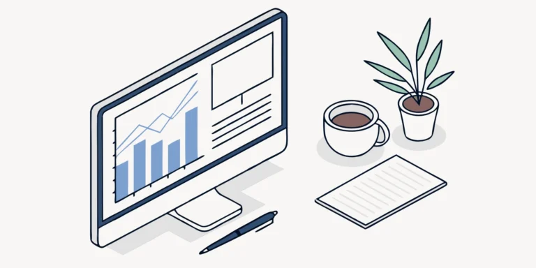 ERP software dashboard displaying financial charts.