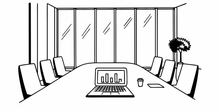 Laptop with data charts used for choosing the best firm for an accounting system implementation.
