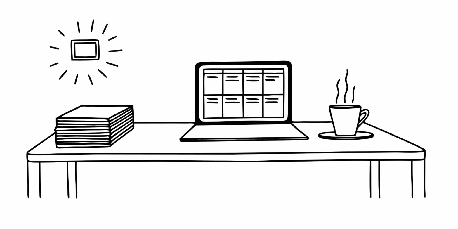 S corp tax planning strategies organized on a desk with a laptop and documents.