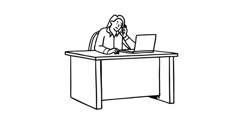 A person on the phone with a tax professional to respond to an IRS notice.