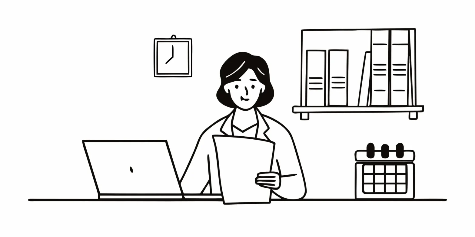 A person at their desk with paperwork, learning what to do when you receive a tax notice.