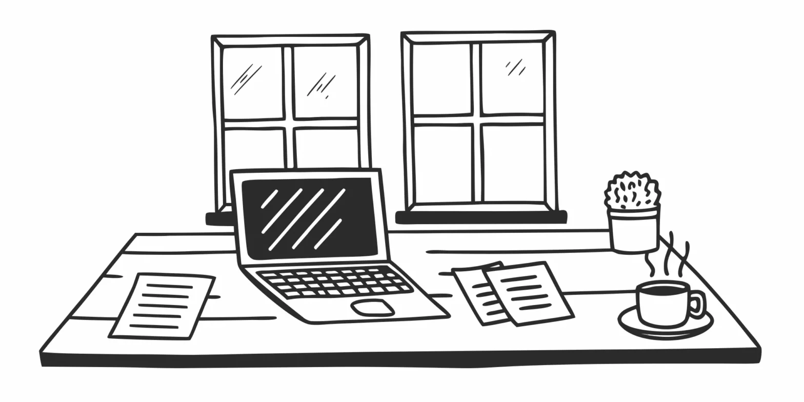 An organized desk for year-round tax consulting for individuals.