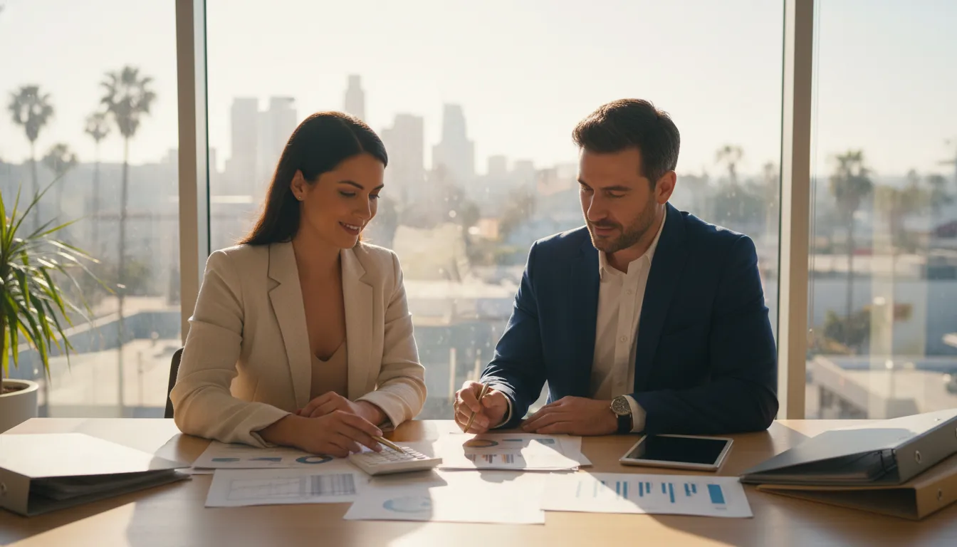 California business owner reviewing pass-through entity tax election planning with a CPA