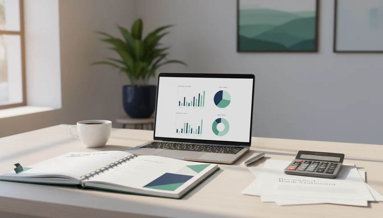 Monthly close checklist for small business reporting review