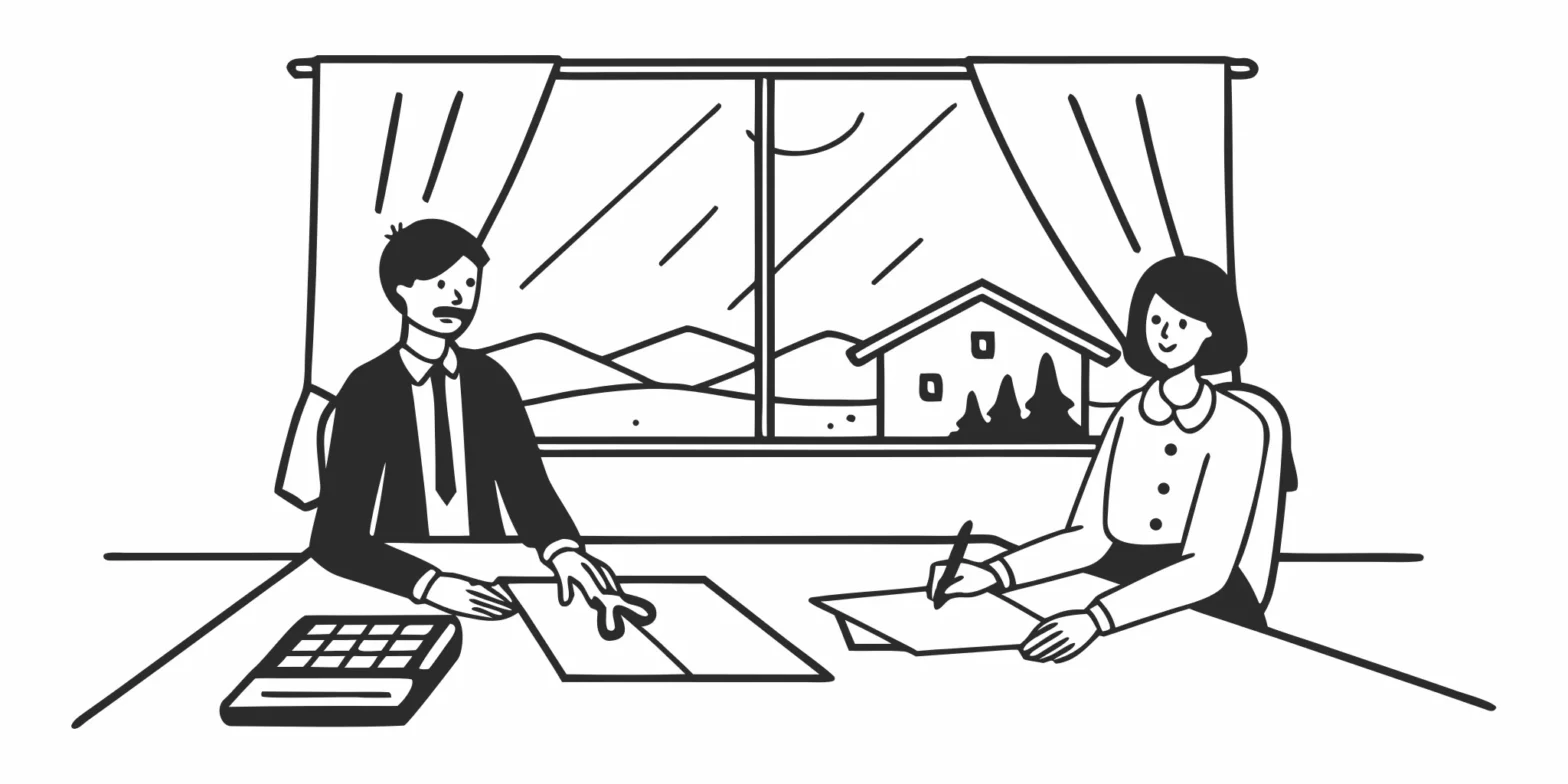 California real estate agent reviewing tax deduction records