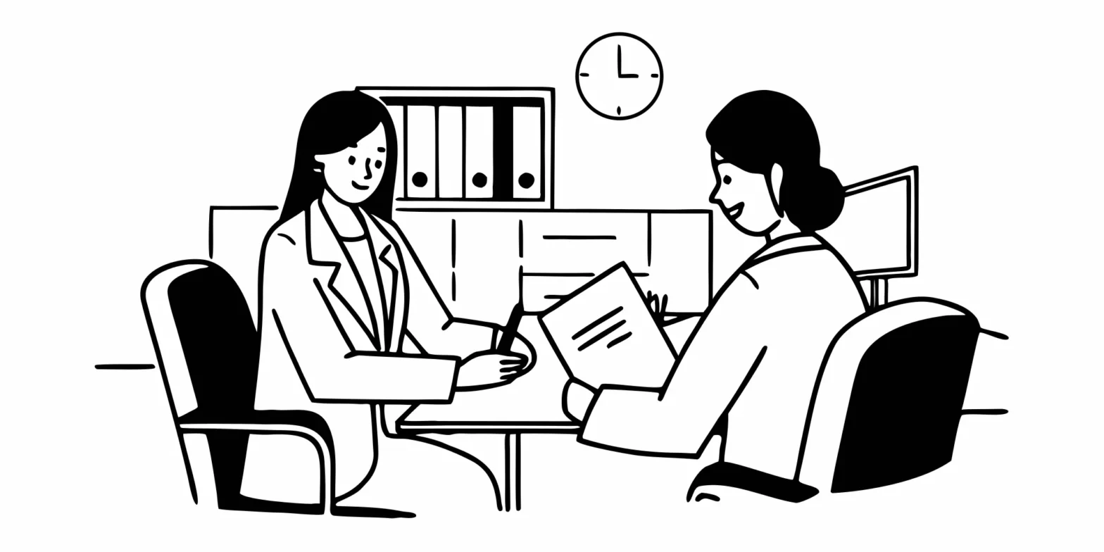A California physician reviewing tax strategy documents with a CPA advisor in a professional office setting