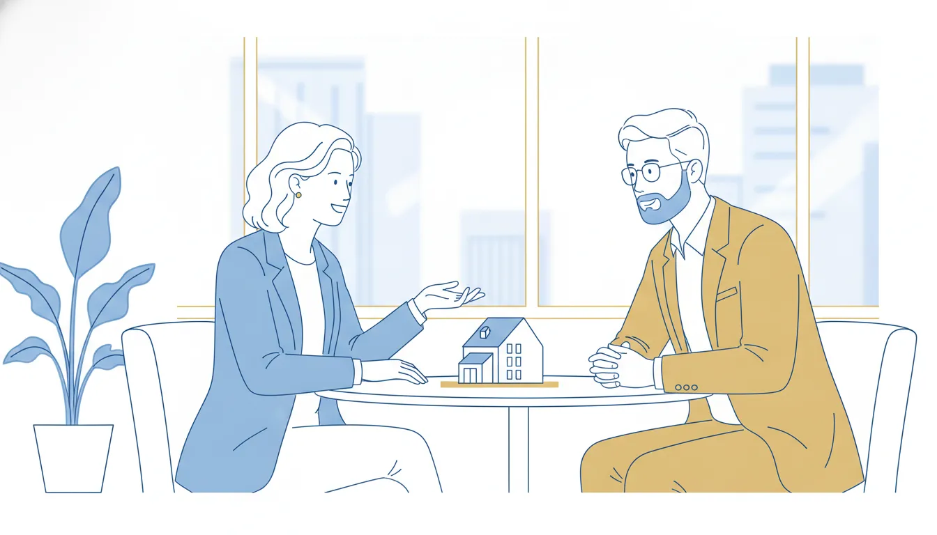 California physician reviewing real estate tax planning with an accountant