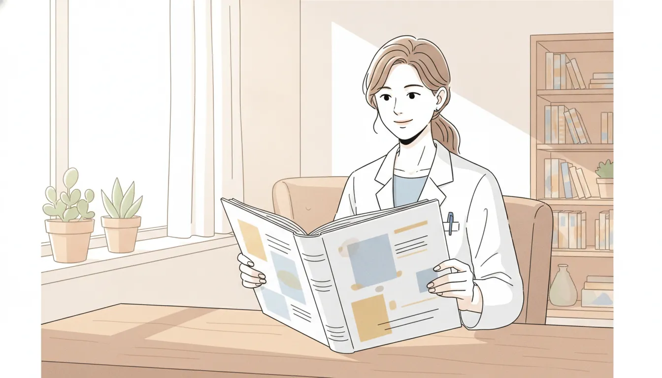 A medical professional reviewing tax documents at home with a financial planner