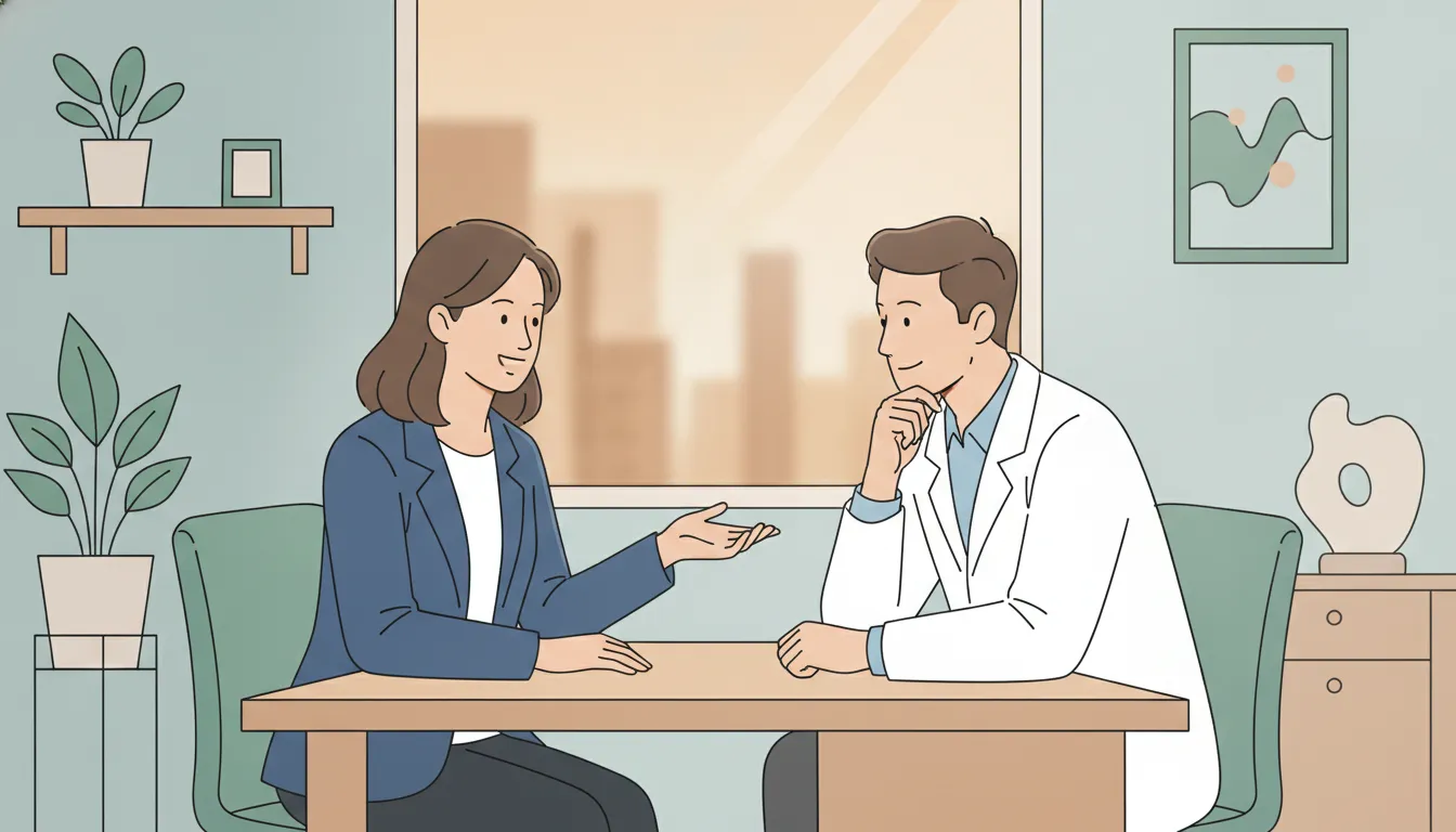 California CPA advisor explaining health insurance tax deductions to a physician in a bright office