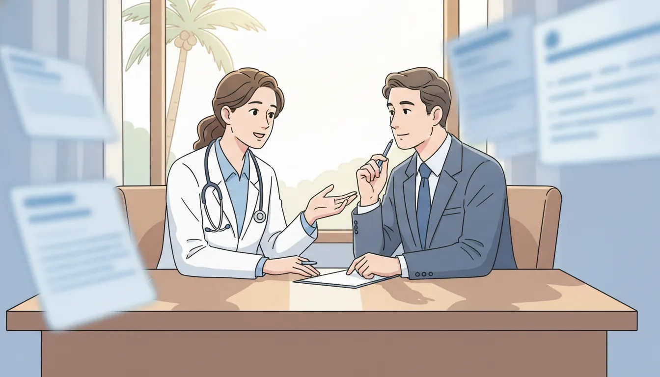 California medical professional discussing out-of-pocket care costs with a tax advisor