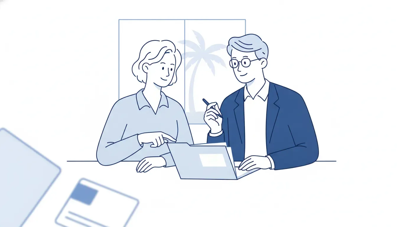 California taxpayer reviewing medical bills and payment records with a tax advisor