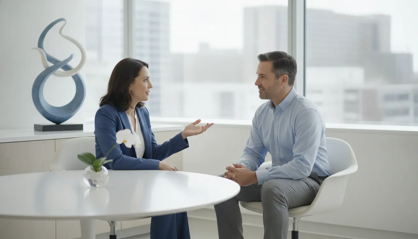 California professional reviewing Roth IRA limit and tax records with an accountant